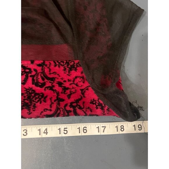 Retro Red & Black Lace Dress whimsigoth witchy vampire goth dark romance - Picture 11 of 12